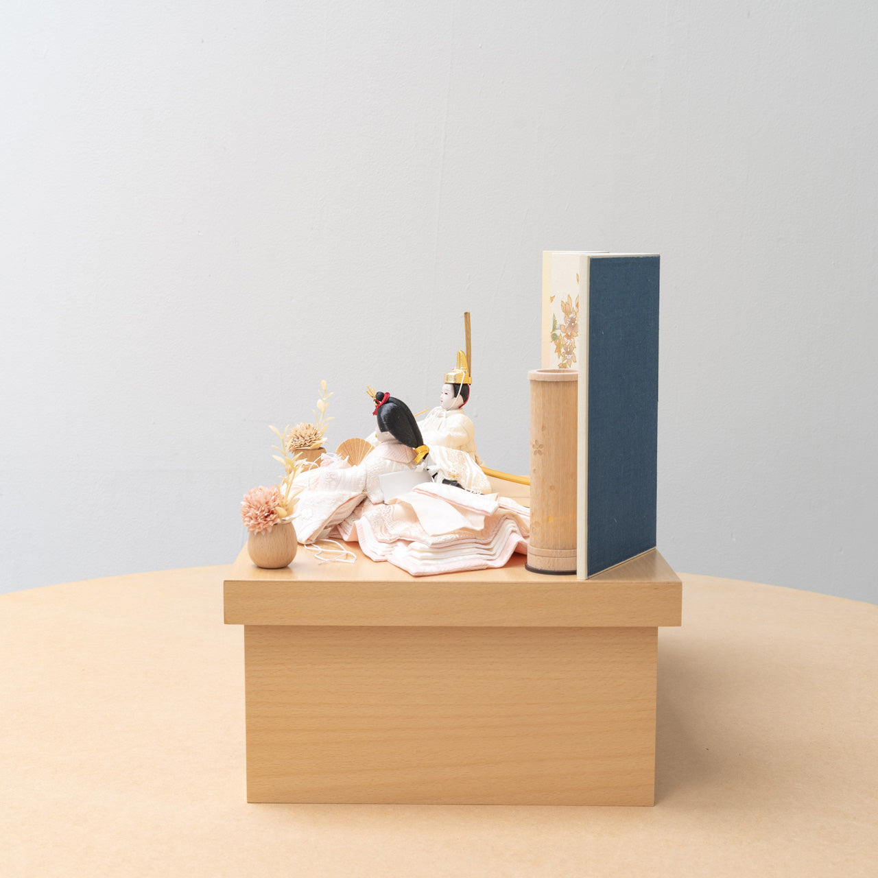 【早割】ことの平安ひな　ゆき　手描桜　収納