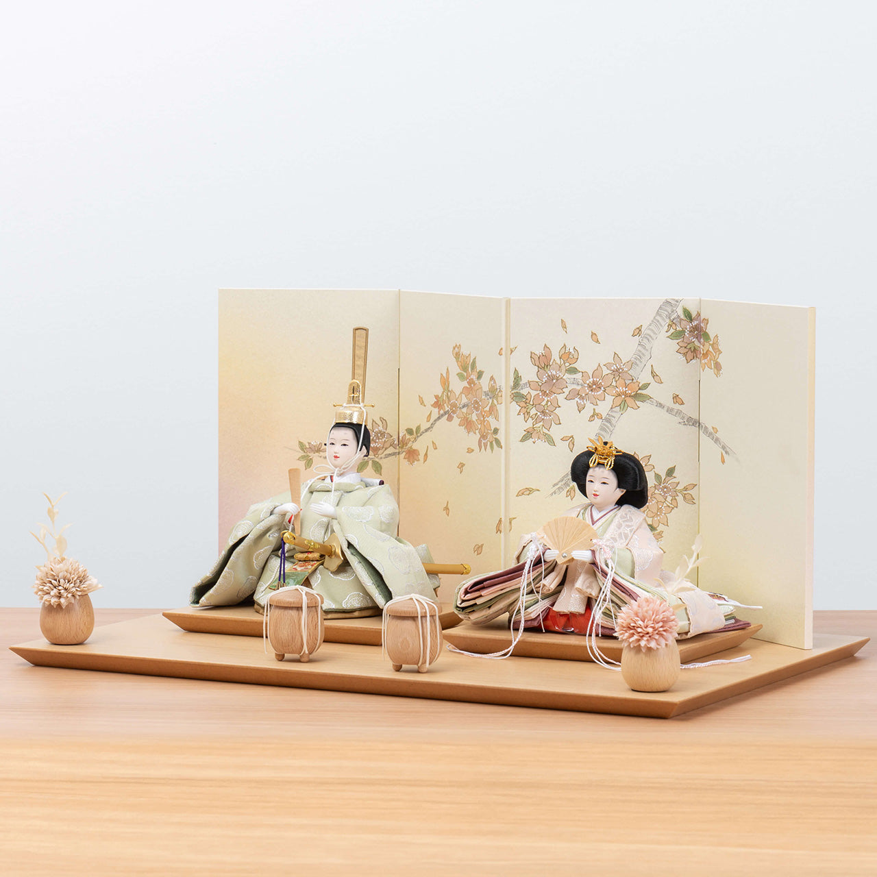 【早割】ことのひな人形　このは　手描桜平台