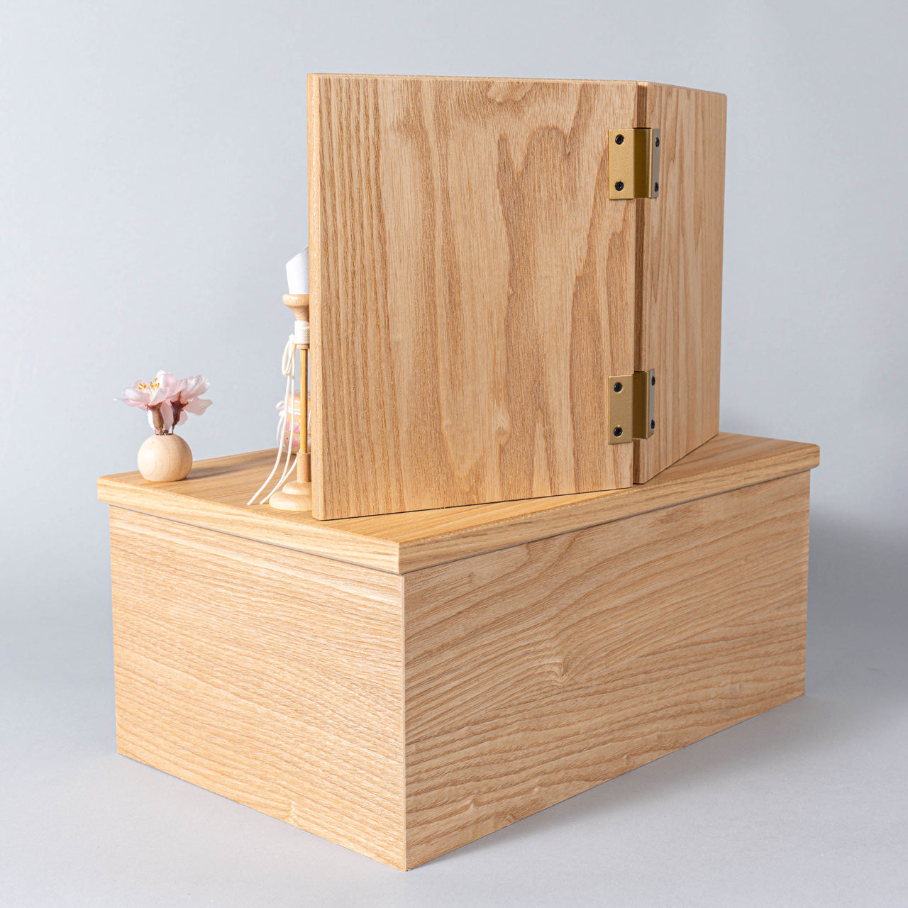 ことの木目込ひな　はな　麻の葉　収納