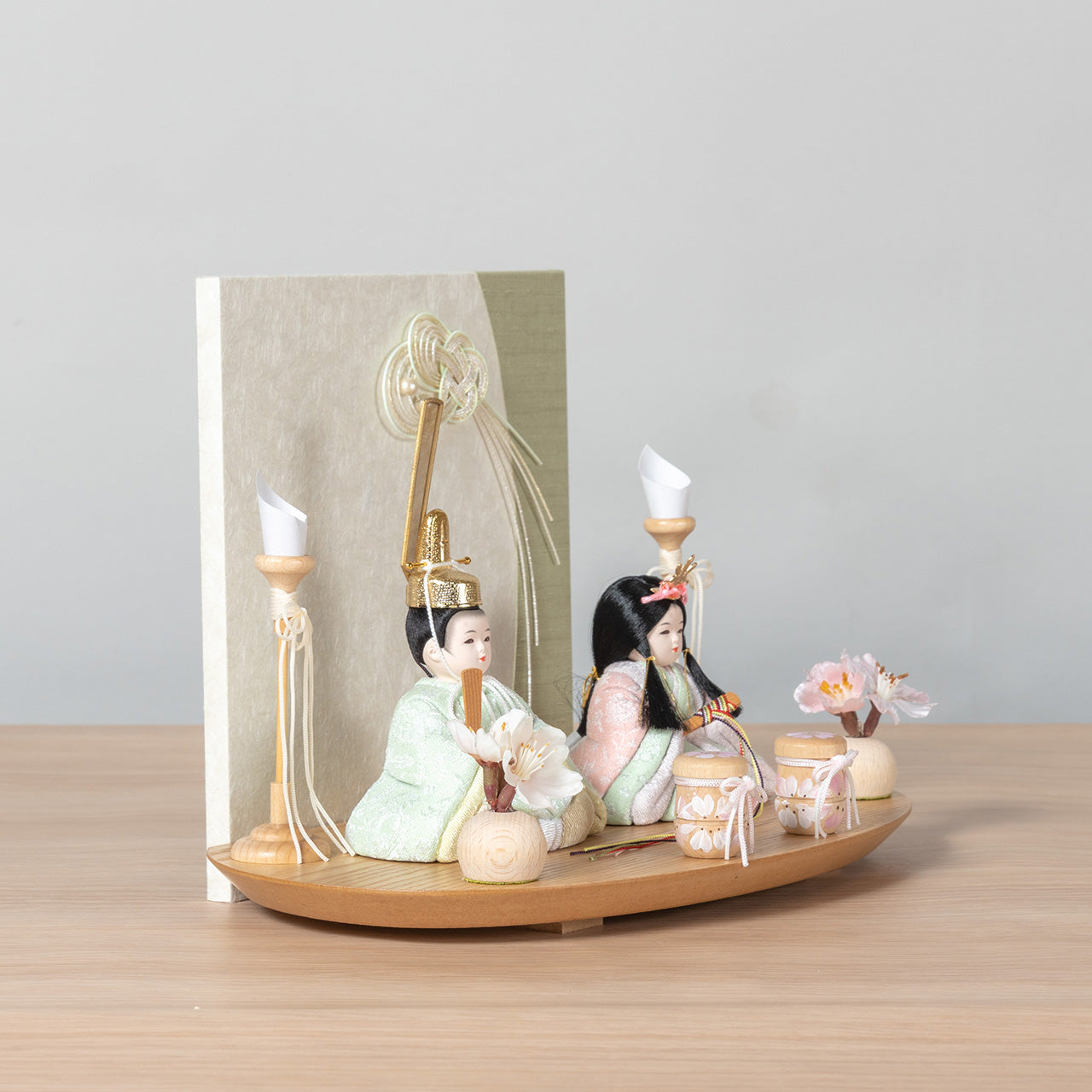 ことの木目込ひな　このは　水引衝立