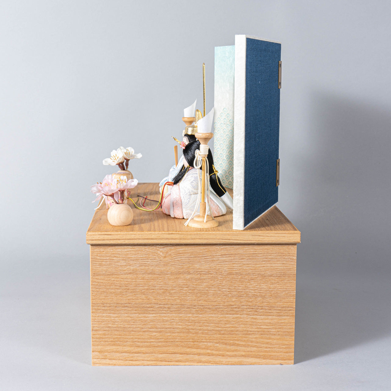 ことの木目込ひな　そら　青海波　収納