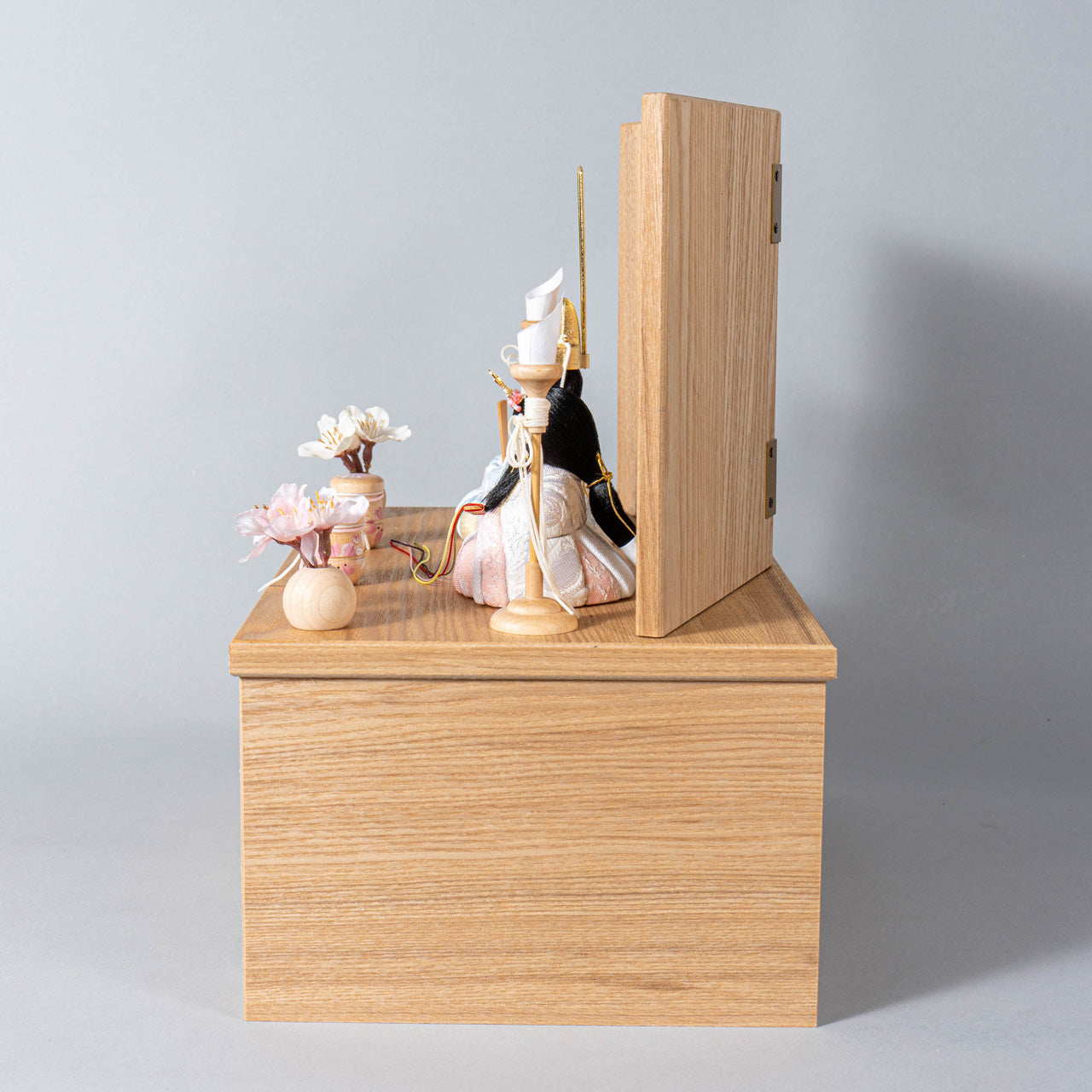 ことの木目込ひな　そら　麻の葉　収納