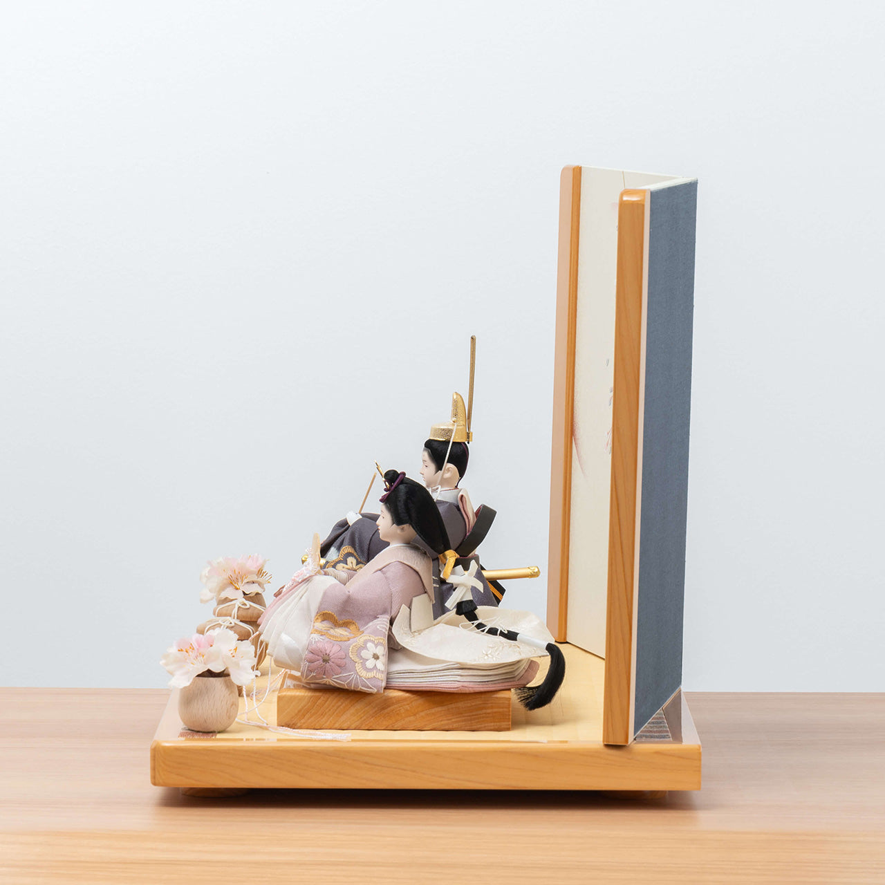 ことのひな人形　ひかり　ひのき平台