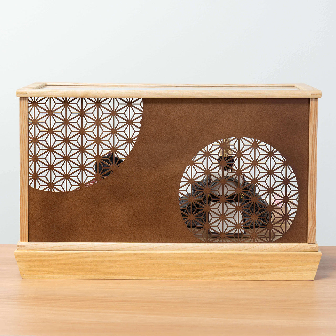 ことのひな人形　ろまん　麻の葉　円ケース