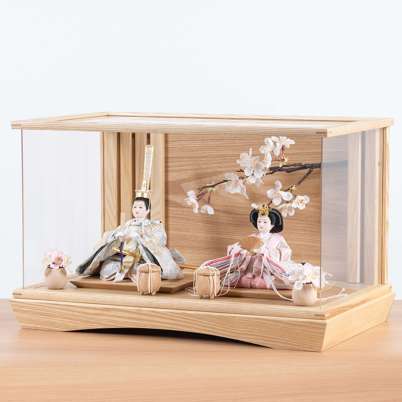 ことのひな人形　そら　桜円ケース