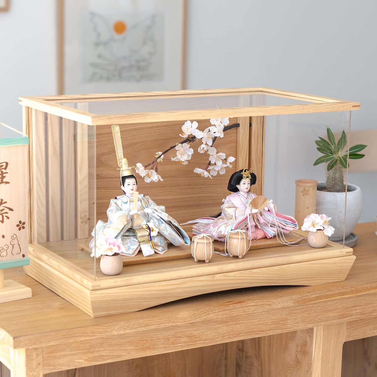 ことのひな人形　そら　桜円ケース