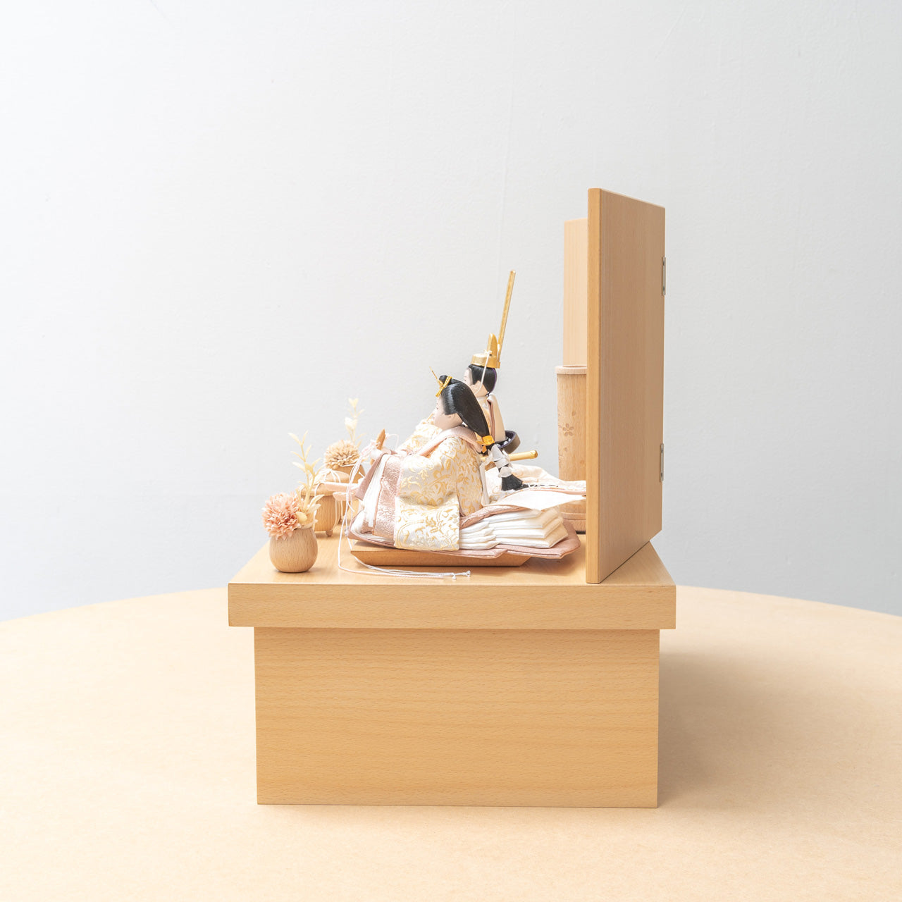 ことのひな人形　つき　麻の葉　収納