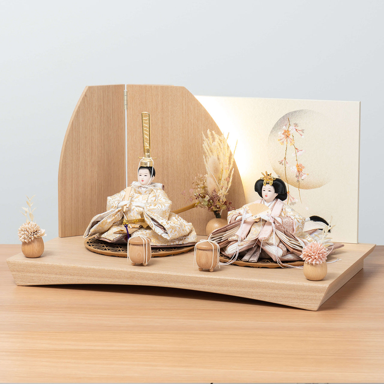 【早割】ことのひな人形　つき　灯平台　立花P付