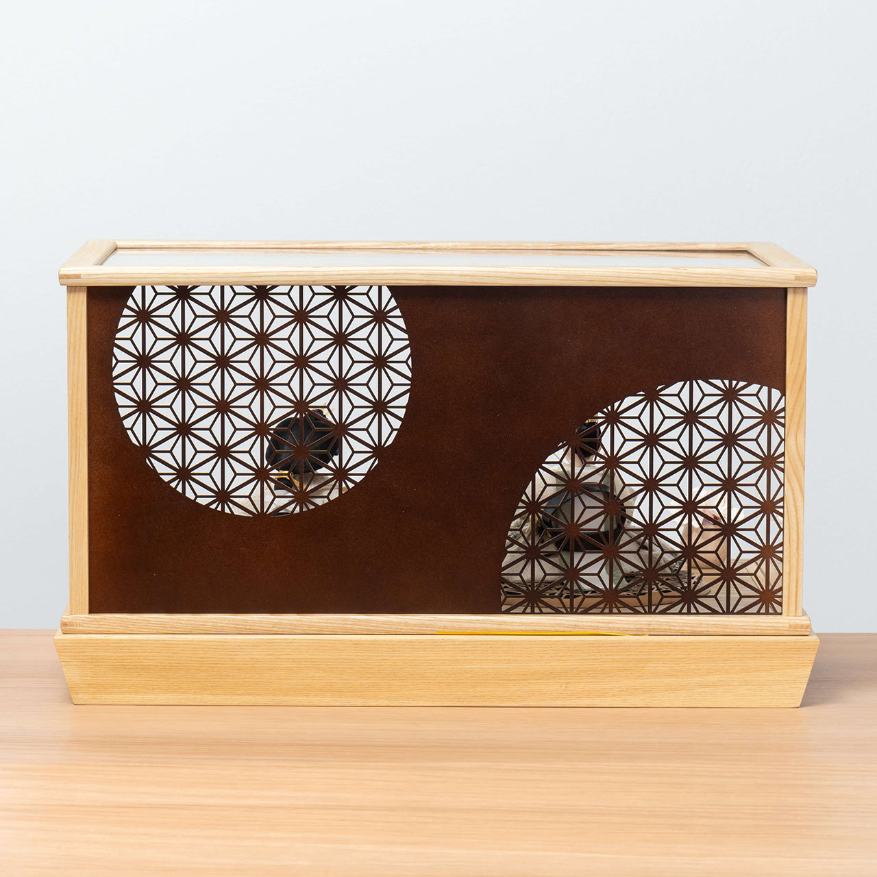 ことのつぼみシリーズ　このは　麻の葉　円ケース　円柱行燈付