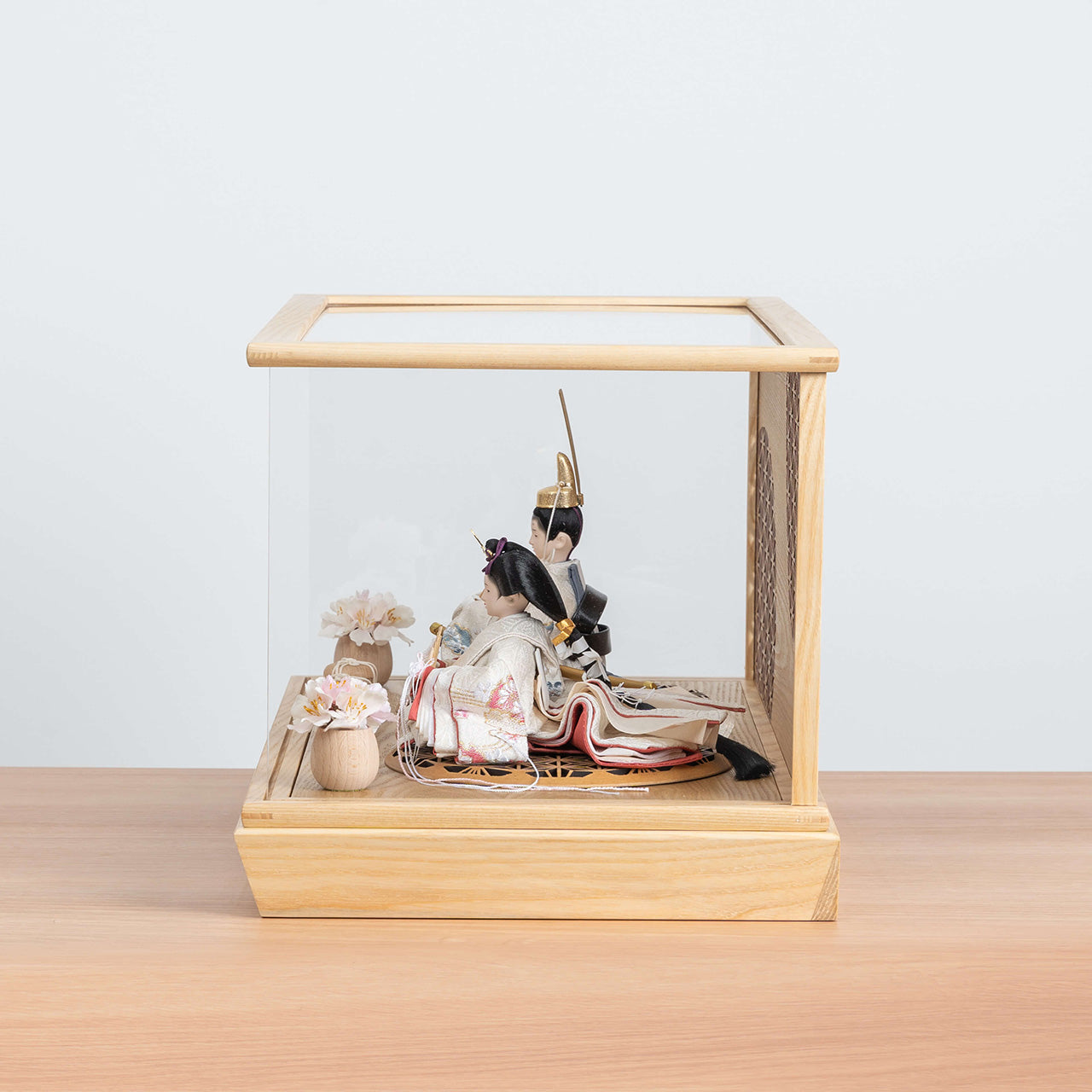 ことのつぼみシリーズ　そら　麻の葉　円ケース　円柱行燈付