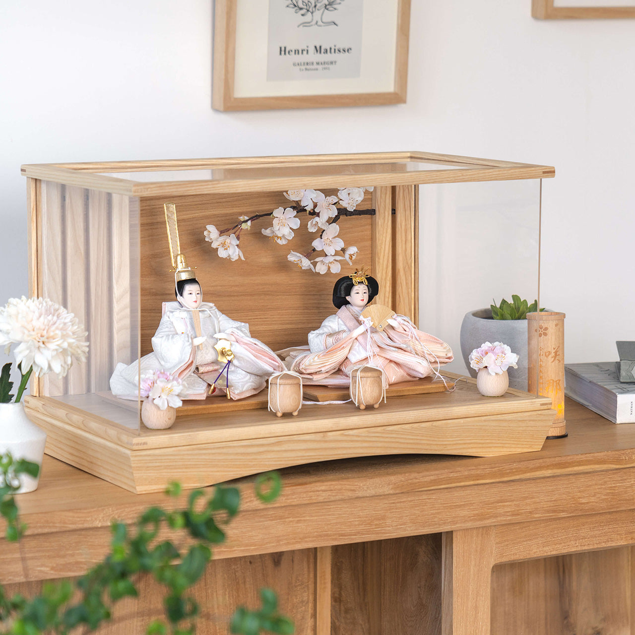 ことのひな人形　ゆき　桜円ケース