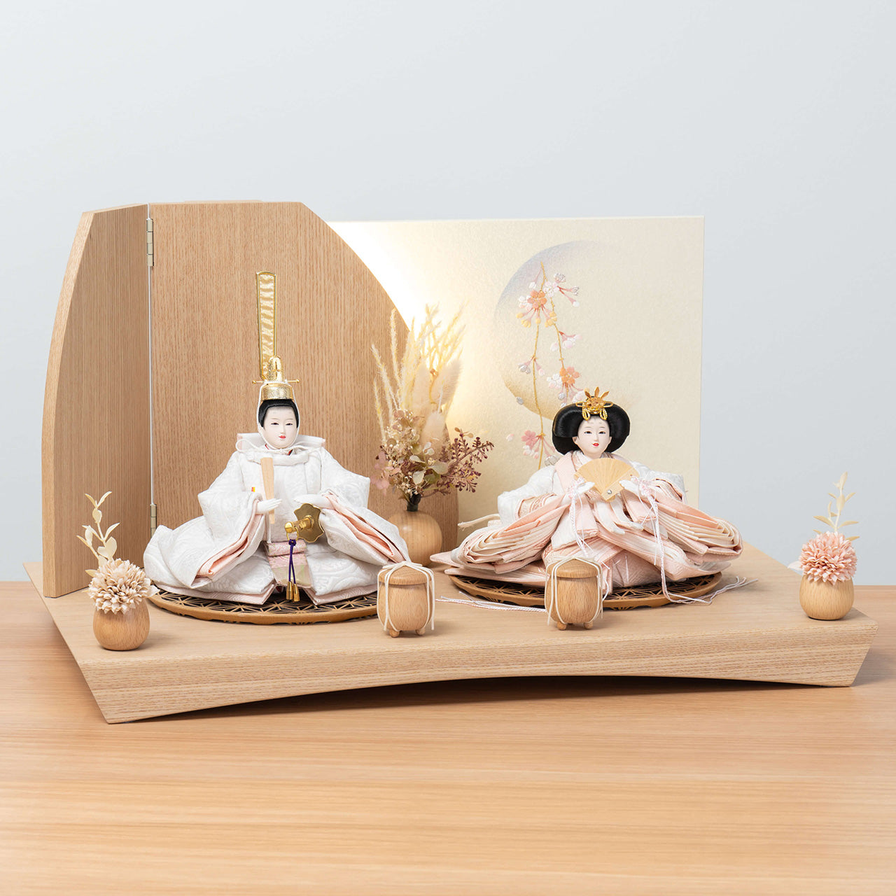 【早割】ことのひな人形　ゆき　灯平台　立花P付