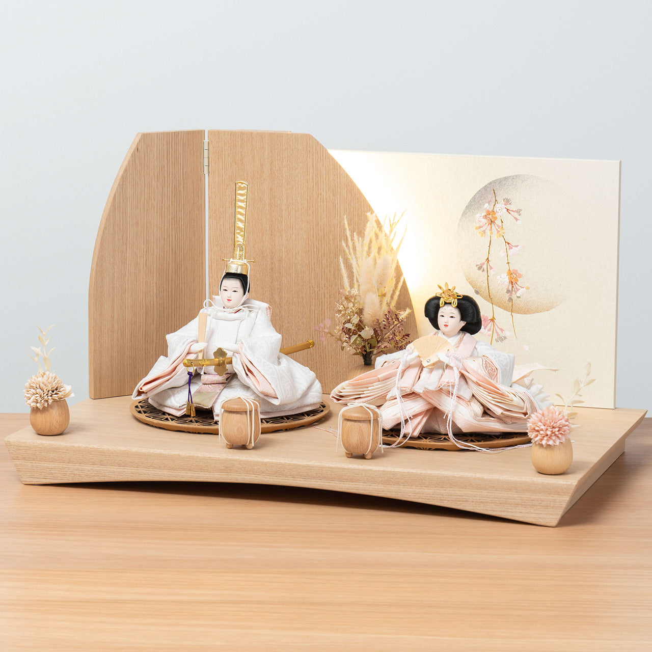 【早割】ことのひな人形　ゆき　灯平台　立花P付