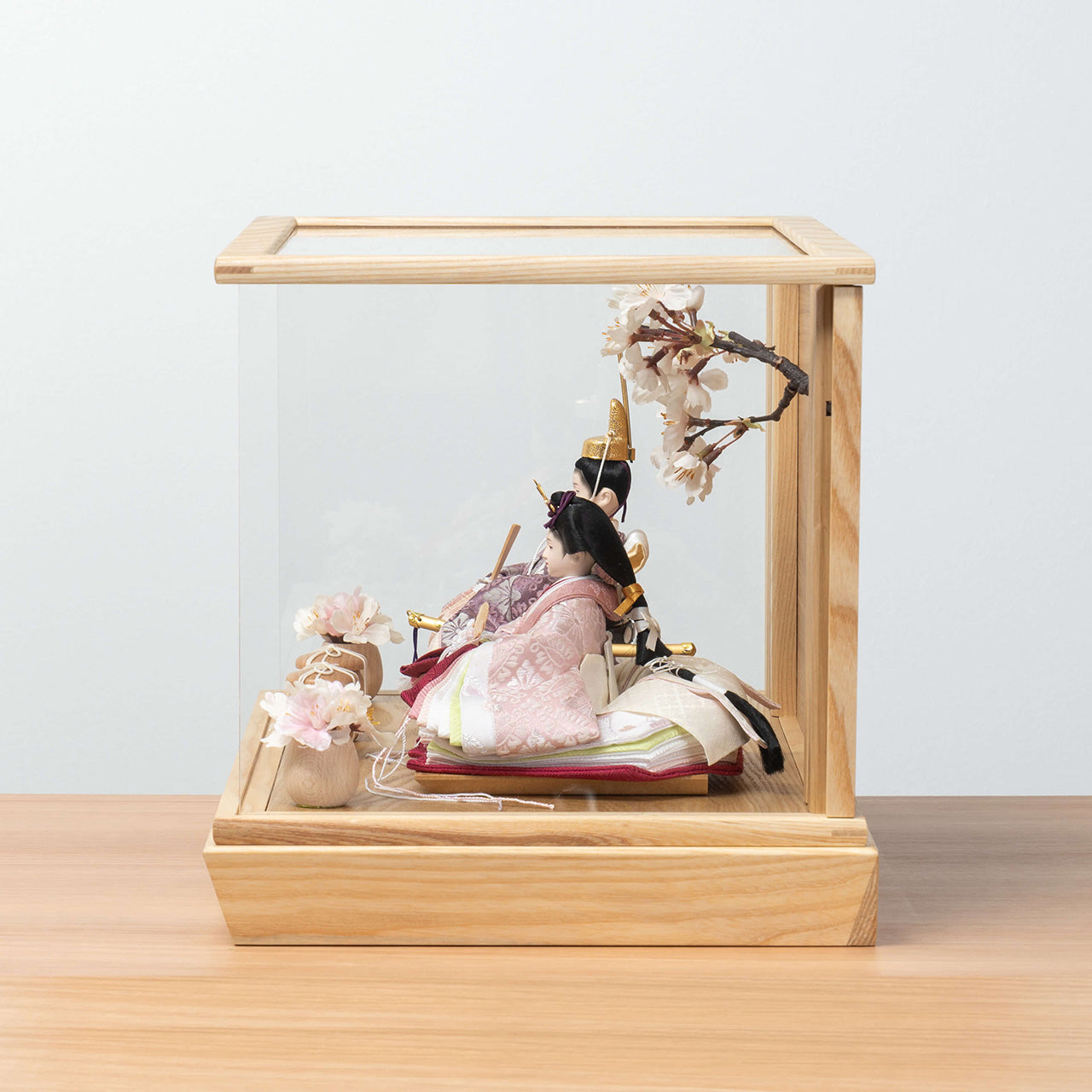 ことのひな人形　ゆい　桜　円ケース