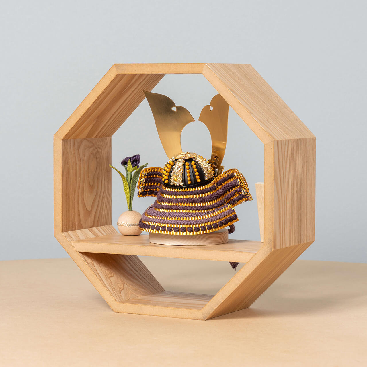 KOTO×悠雅コラボ兜　金大鍬　八角　ナチュラル