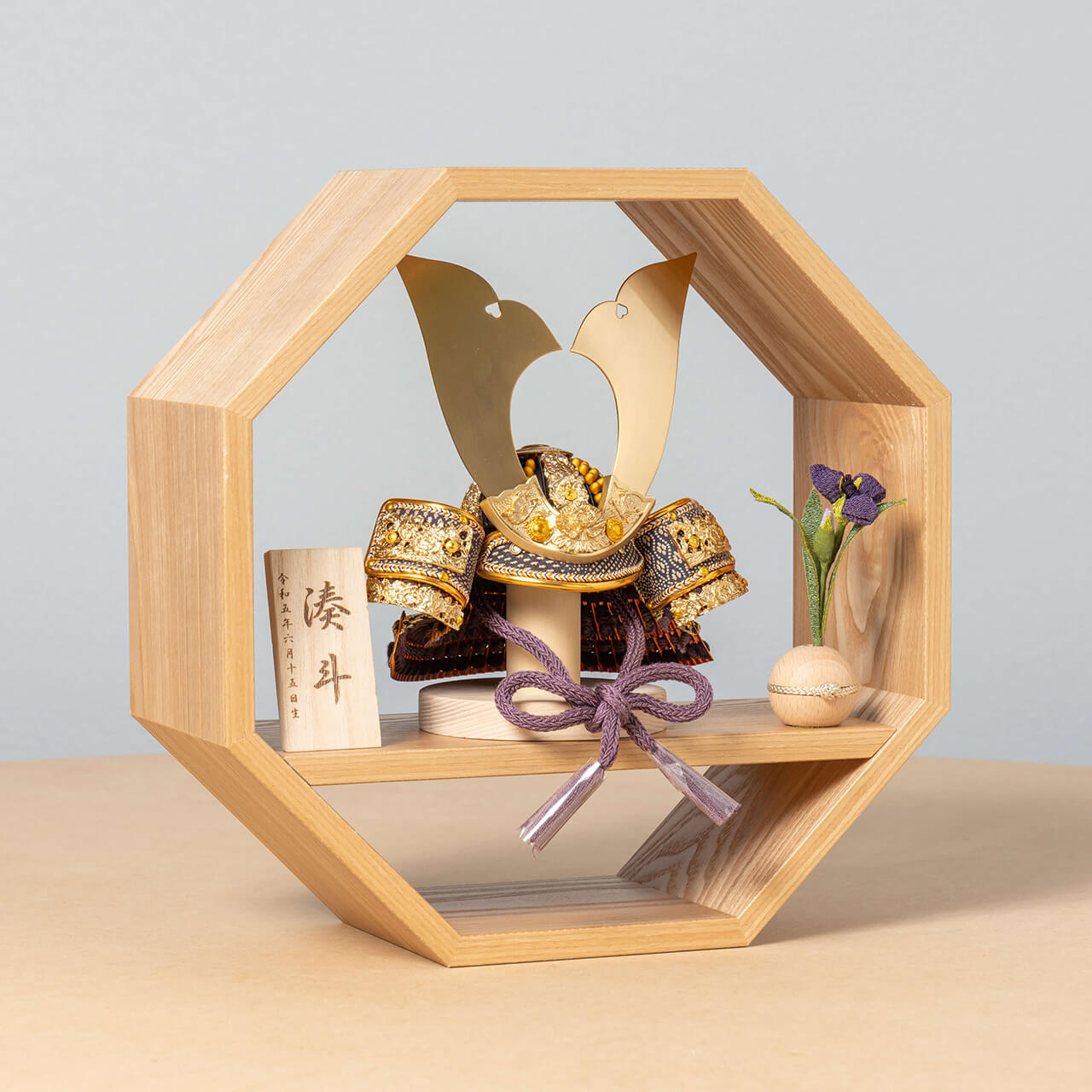 KOTO×悠雅コラボ兜　金大鍬　八角　ナチュラル