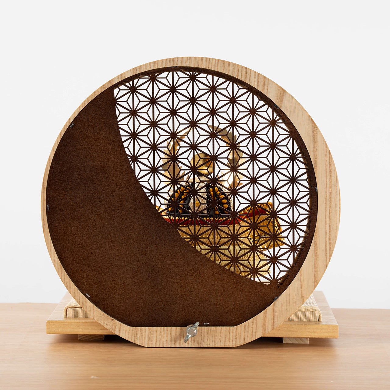 KOTO×悠雅コラボ兜　徳川家康　麻の葉　円形N衝立