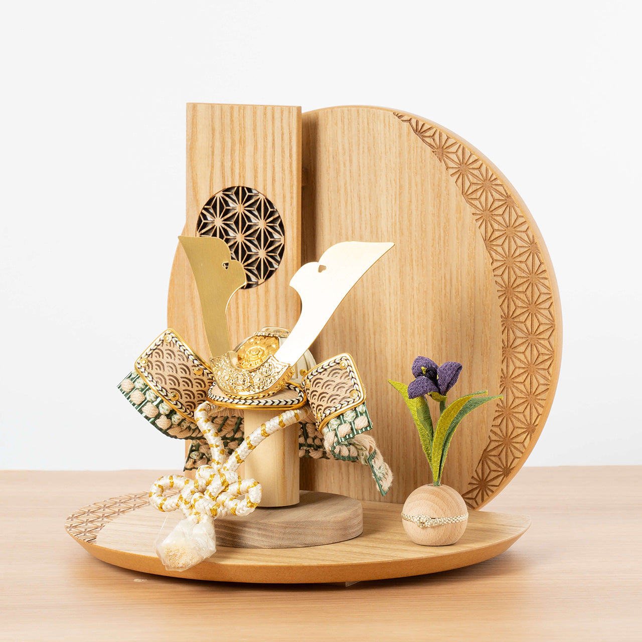 ことのオリジナル兜　だいち　灯円麻の葉衝立N