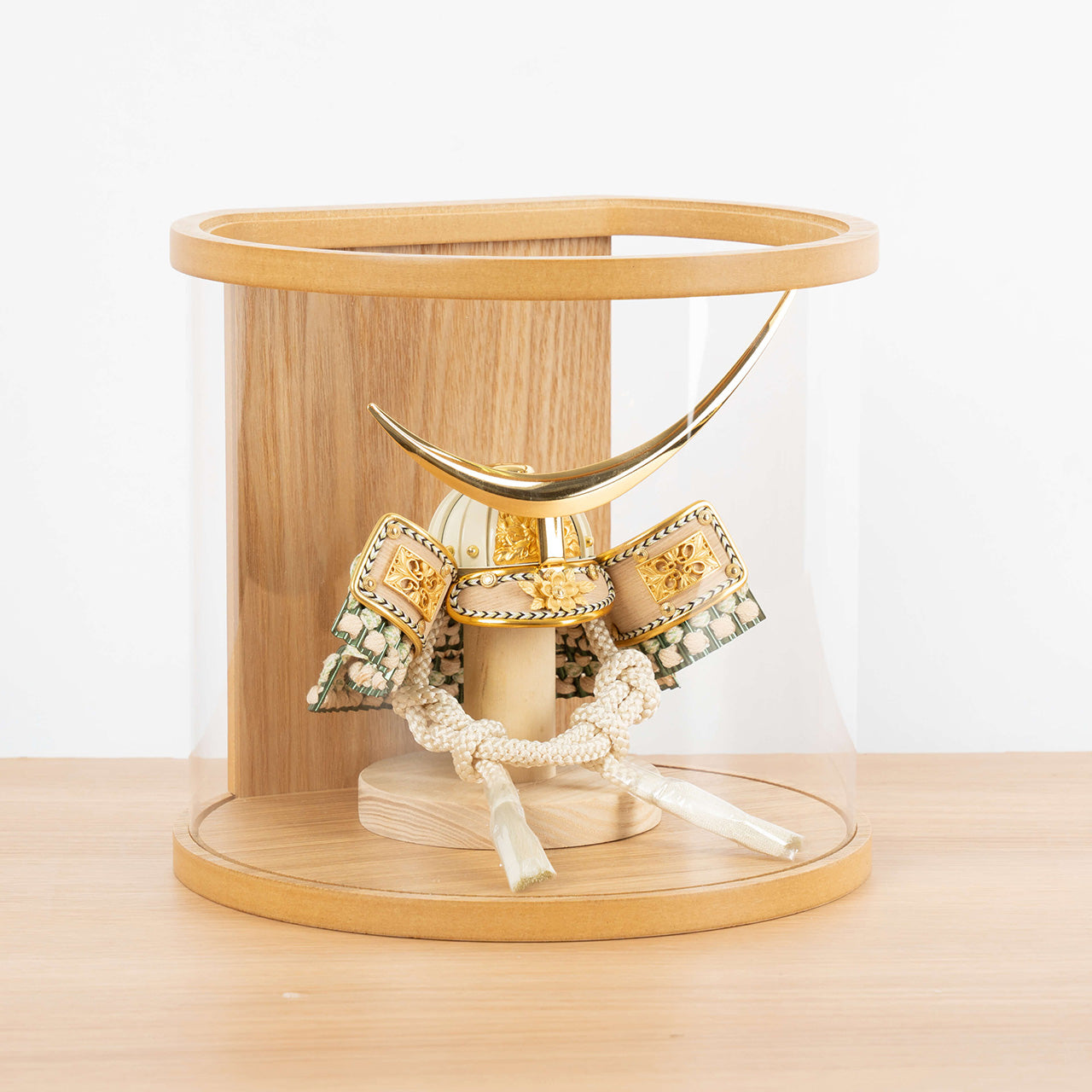 ことのオリジナル兜　伊達　円柱ケース　ナチュラル