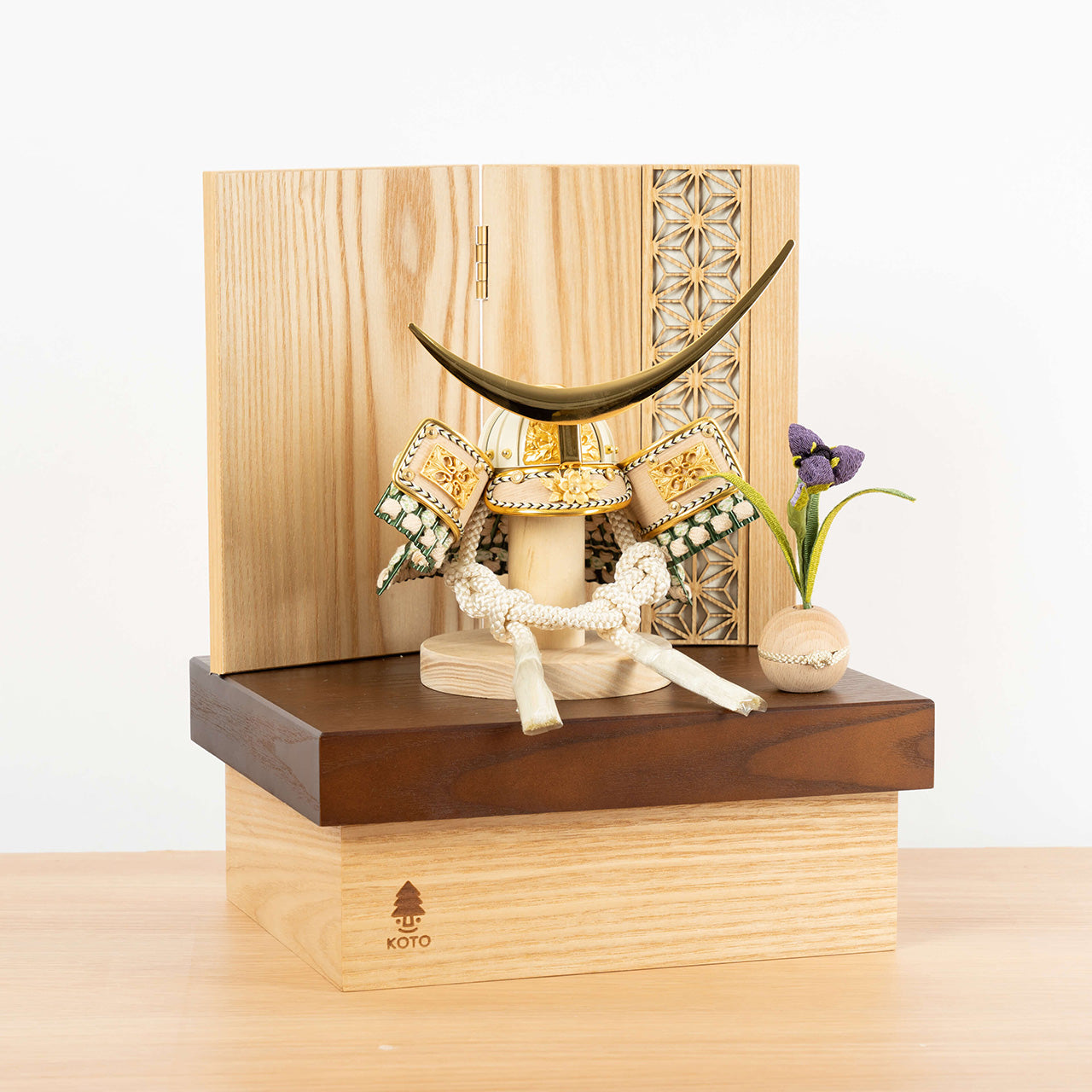 ことのオリジナル兜　伊達政宗　麻の葉　NB収納