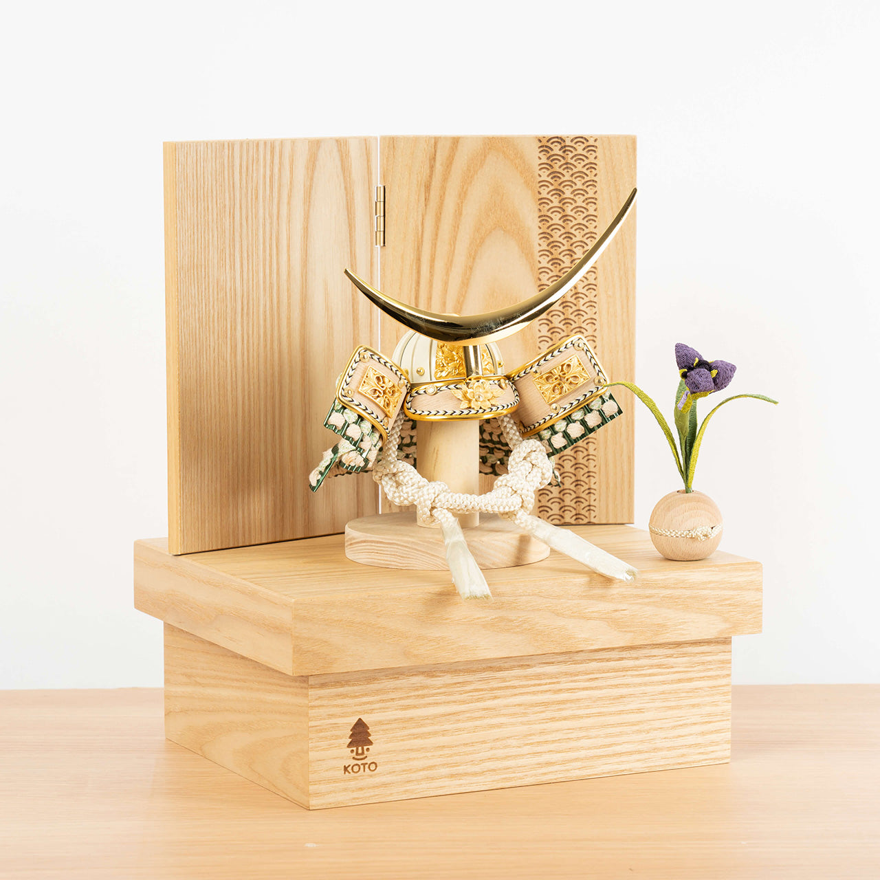 ことのオリジナル兜　伊達政宗　青海波　NN収納