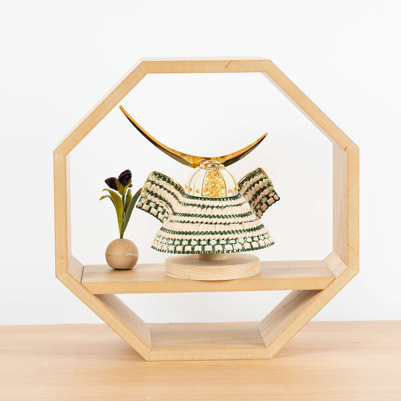 ことのオリジナル兜　伊達政宗　八角　ナチュラル