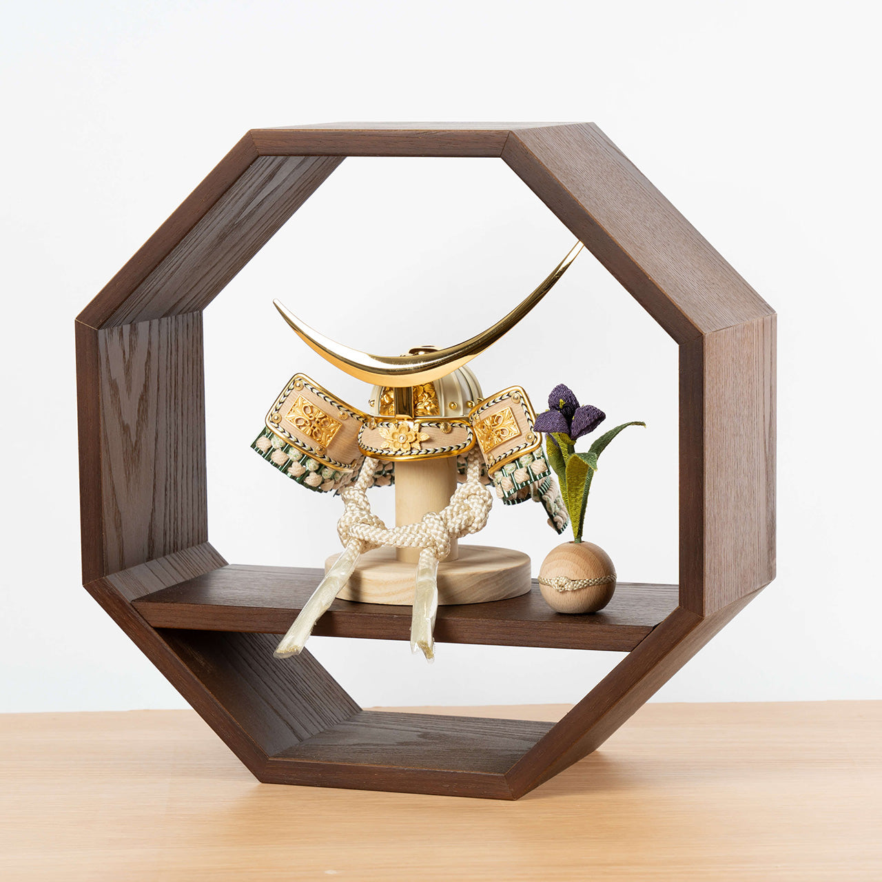 ことのオリジナル兜　伊達政宗　八角　ブラウン