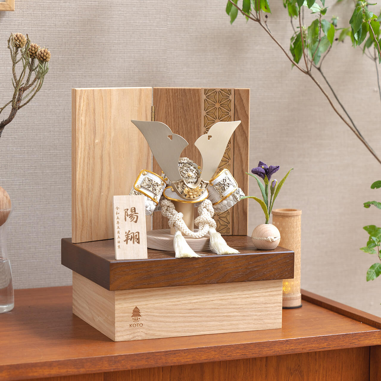 ことの兜　CG金　大鍬　麻の葉　NB収納