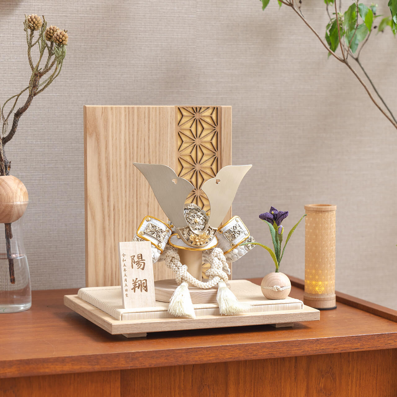 ことの兜　CG金　大鍬　麻の葉　N衝立