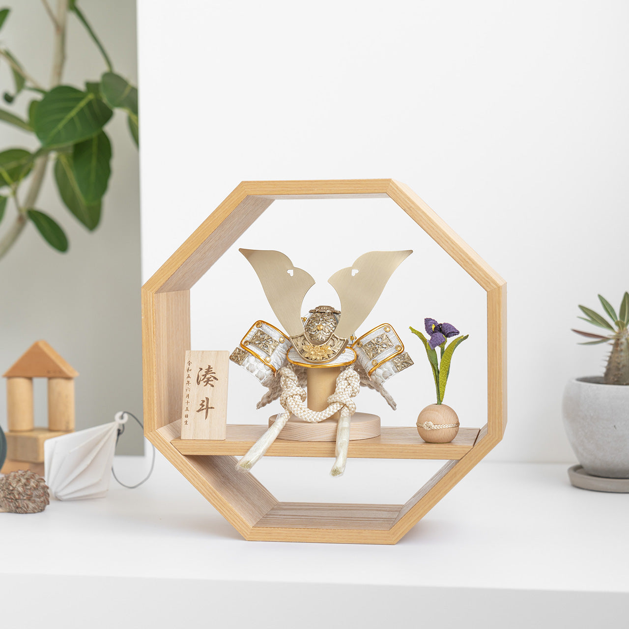 ことの兜　CG金　大鍬　八角　ナチュラル