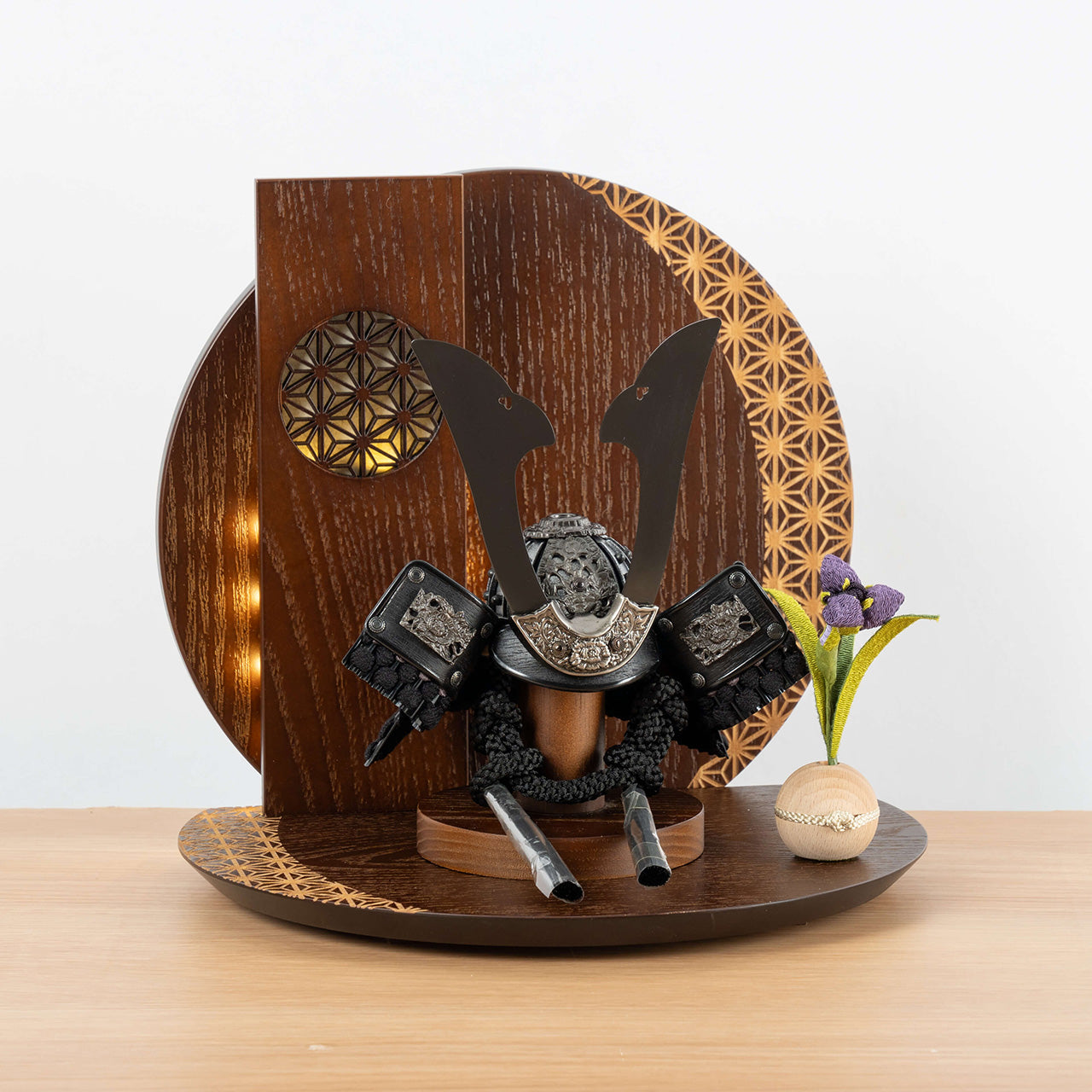 ことの兜　こう　灯円麻の葉衝立B