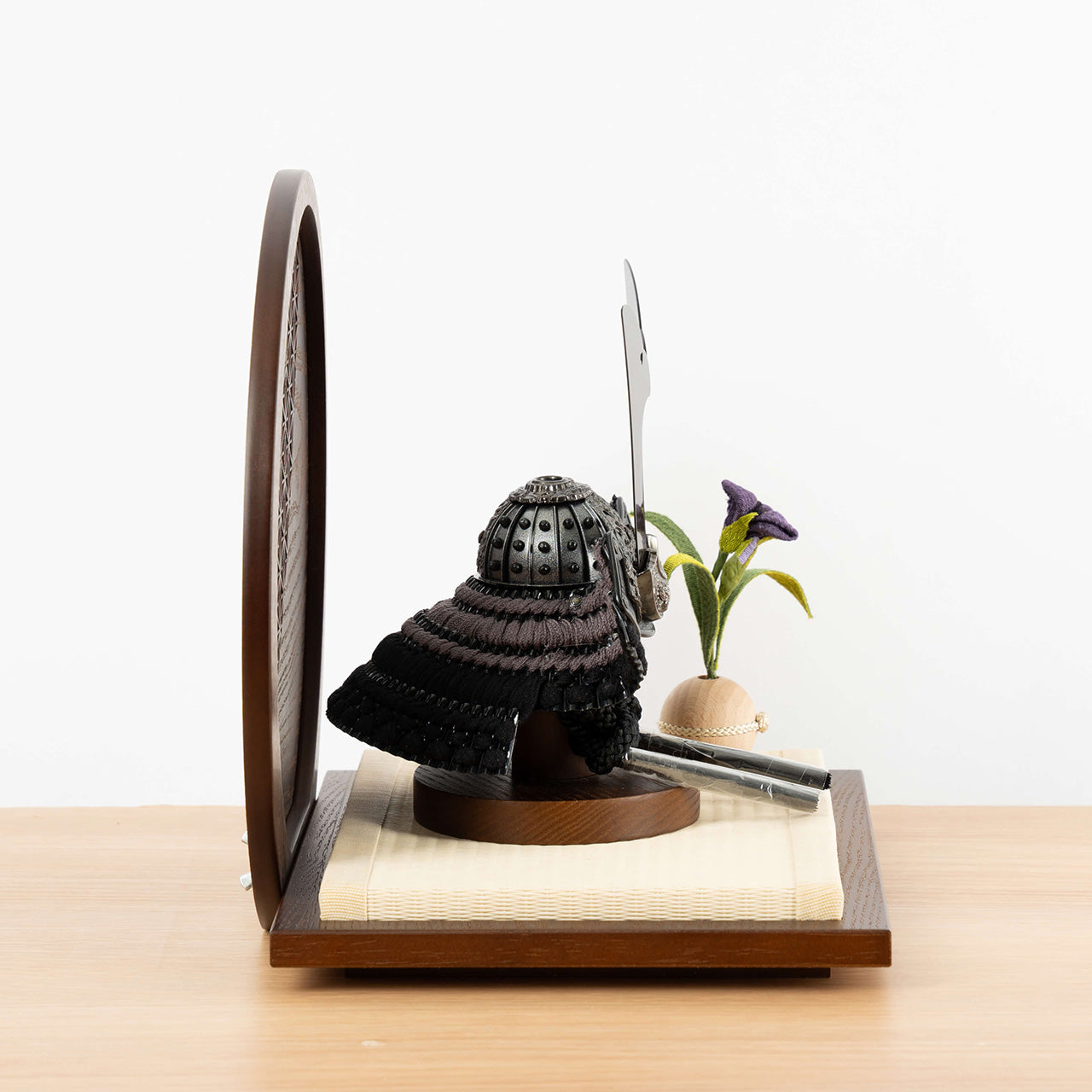 ことの兜　こう　麻の葉　円形B衝立