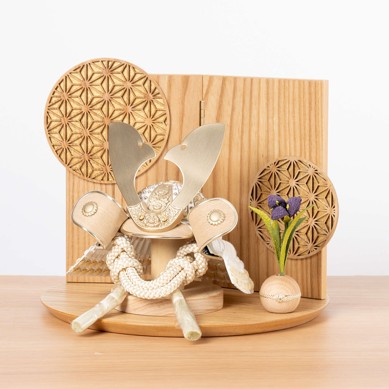 ことのおぼこ兜　はく　巴セット　麻の葉　N