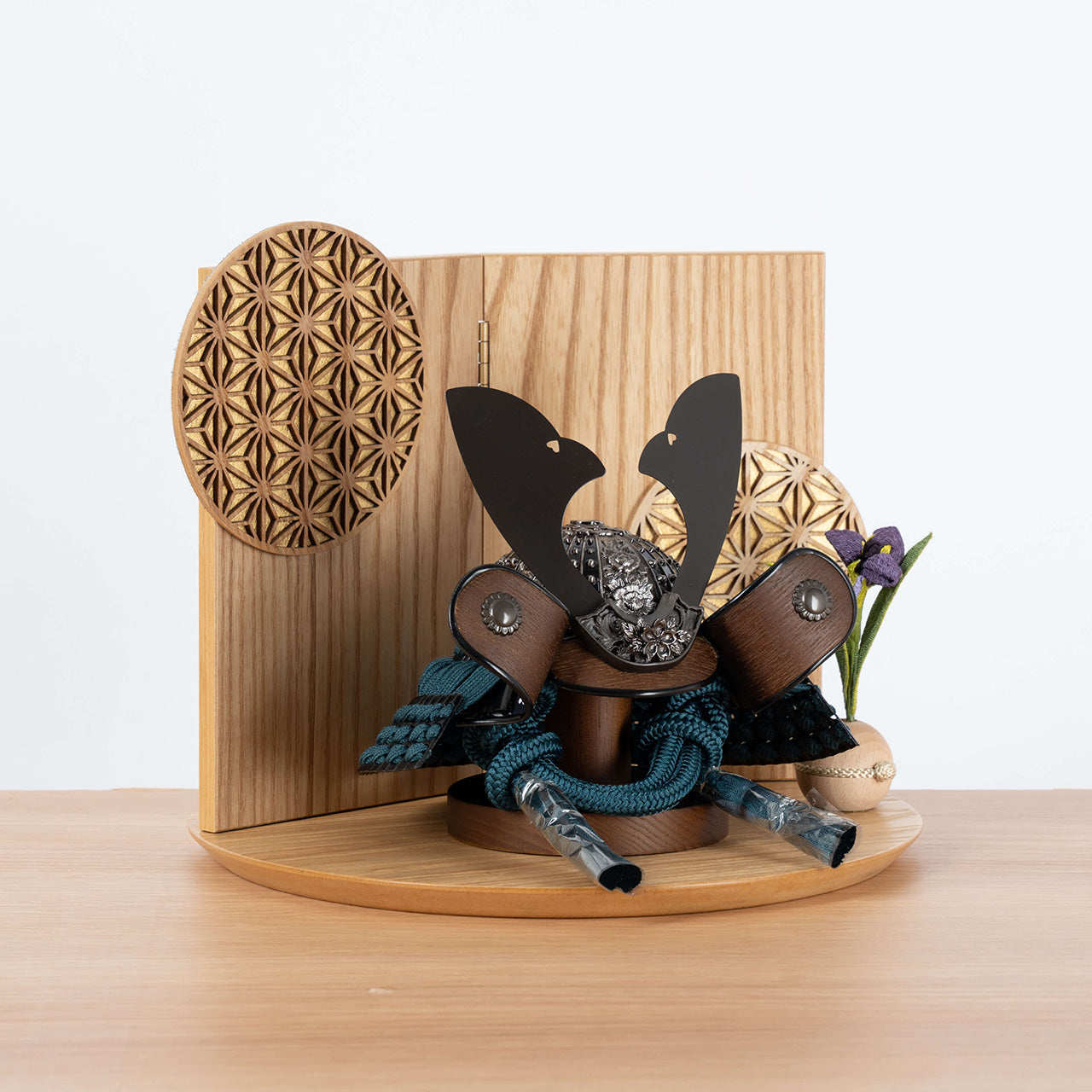 ことのおぼこ兜　こく　巴セット　麻の葉　N