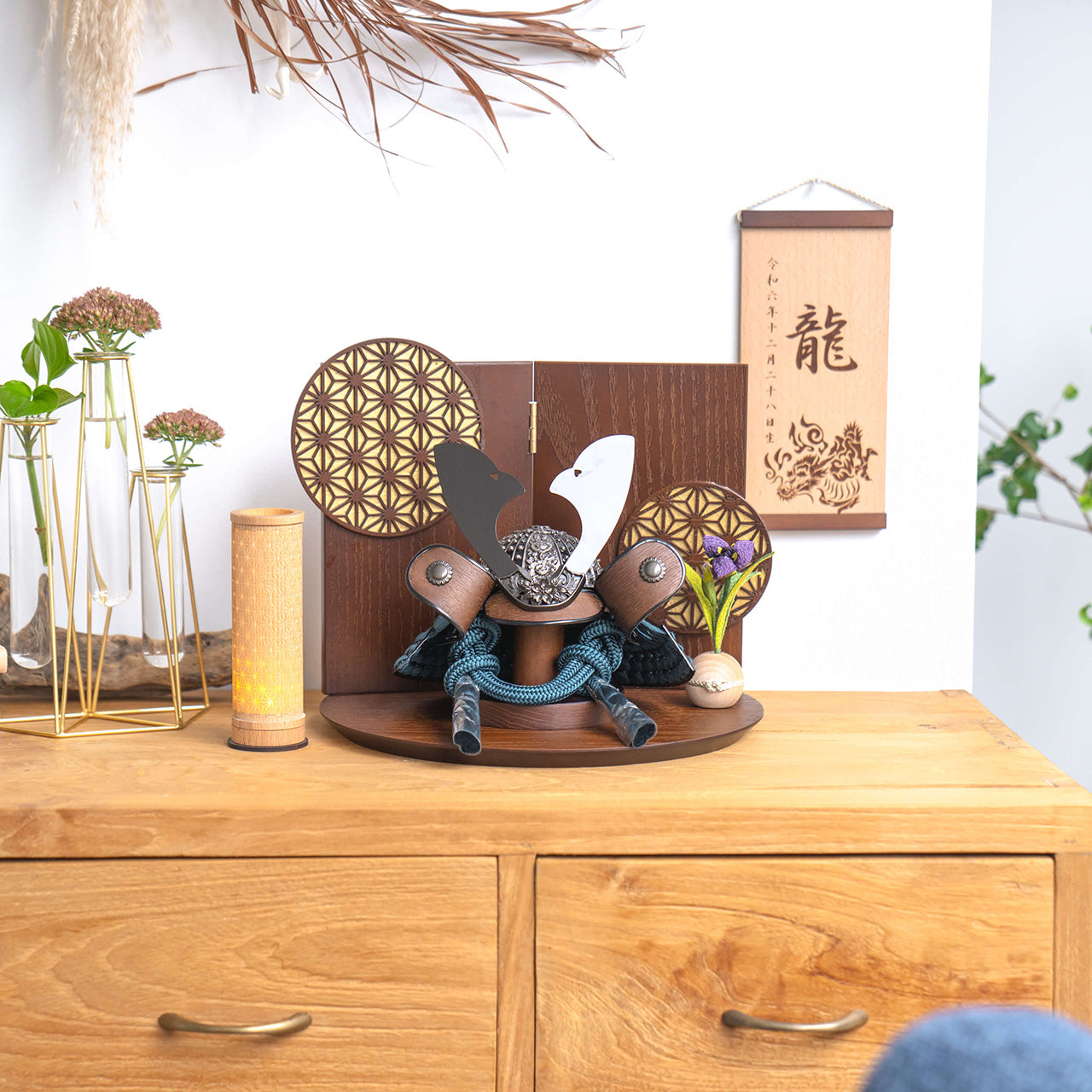 ことのおぼこ兜　こく　巴セット　麻の葉　B