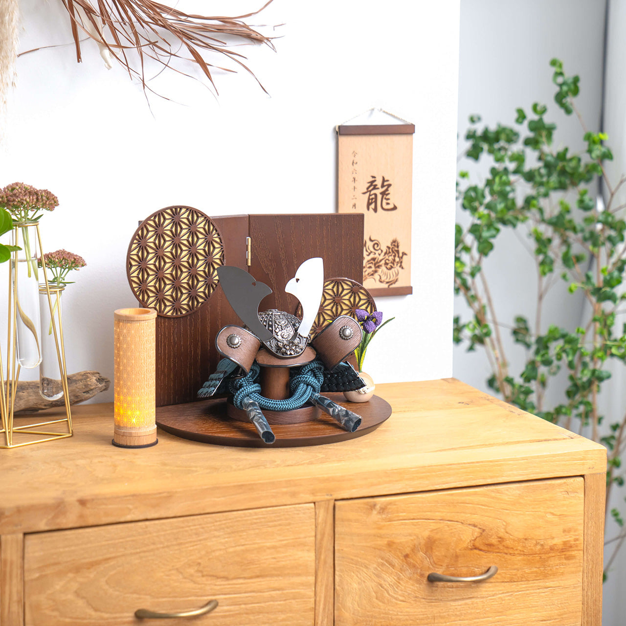 ことのおぼこ兜　こく　巴セット　麻の葉　B