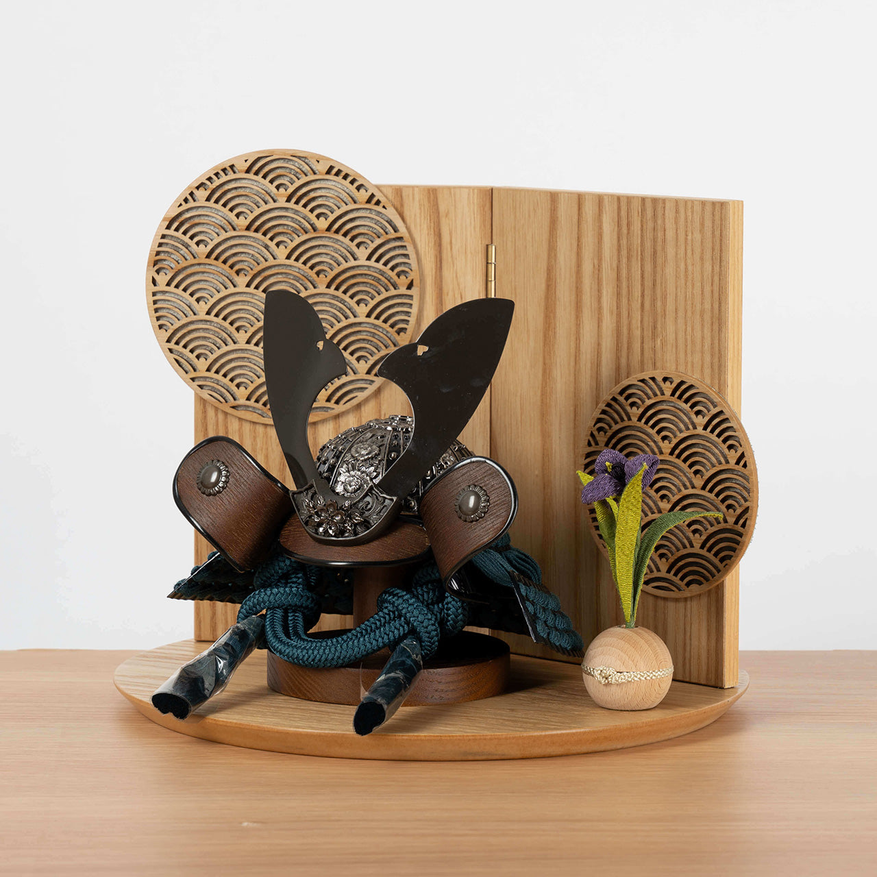 ことのおぼこ兜　こく　巴セット　青海波　N