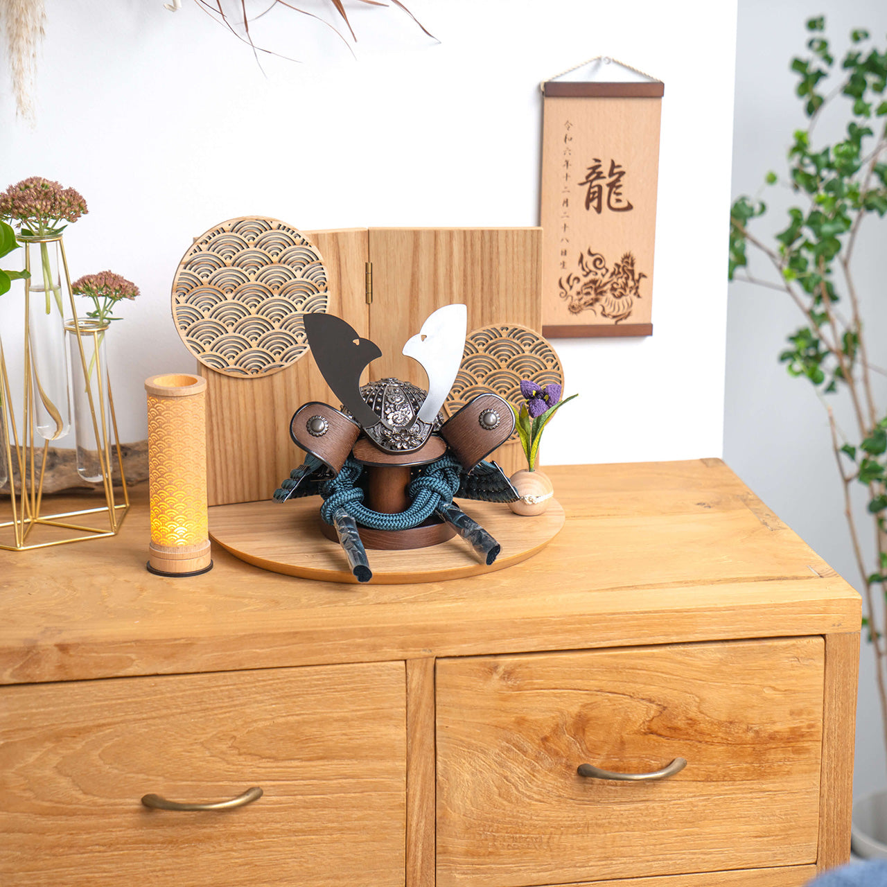 ことのおぼこ兜　こく　巴セット　青海波　N