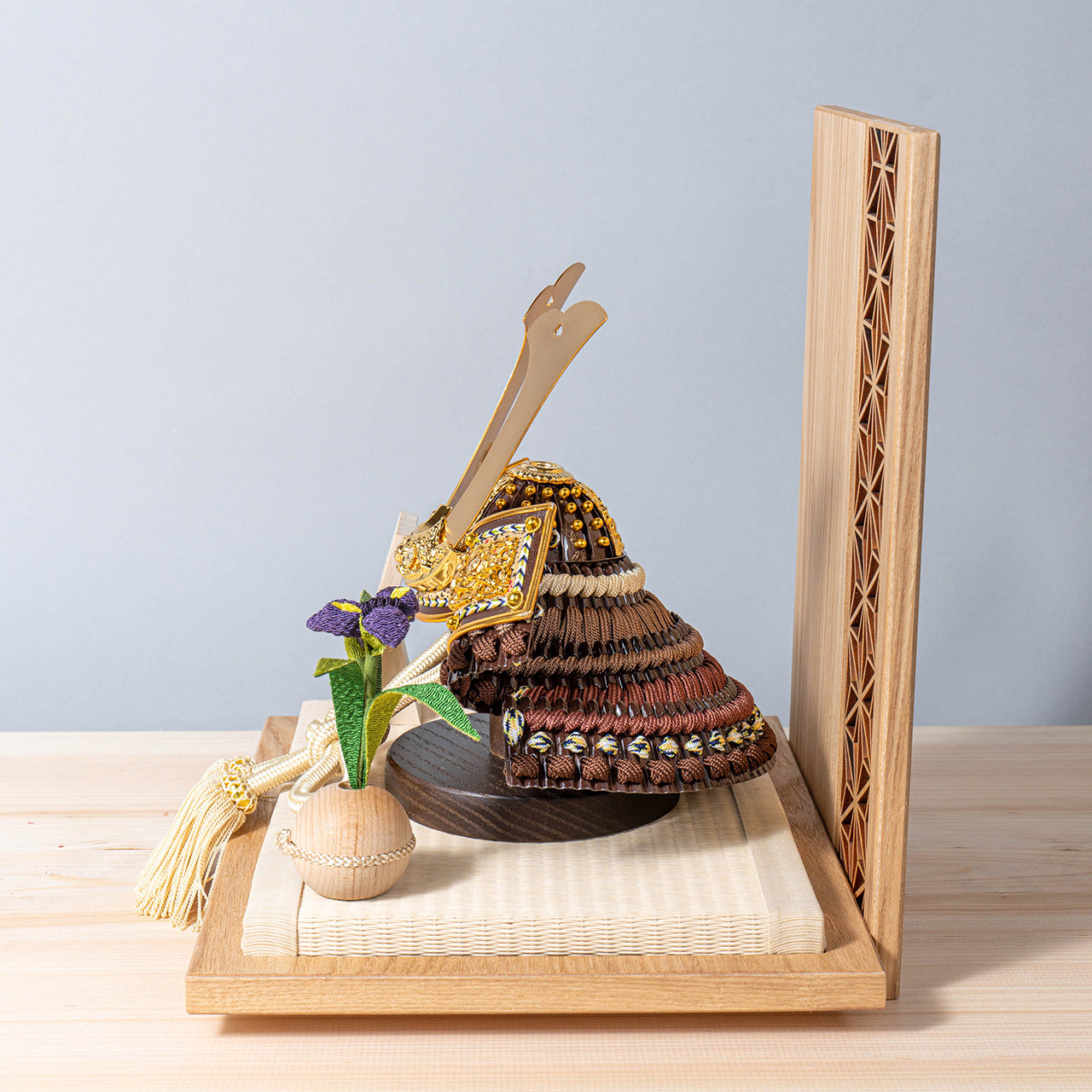 ことの兜　りく　麻の葉　N衝立