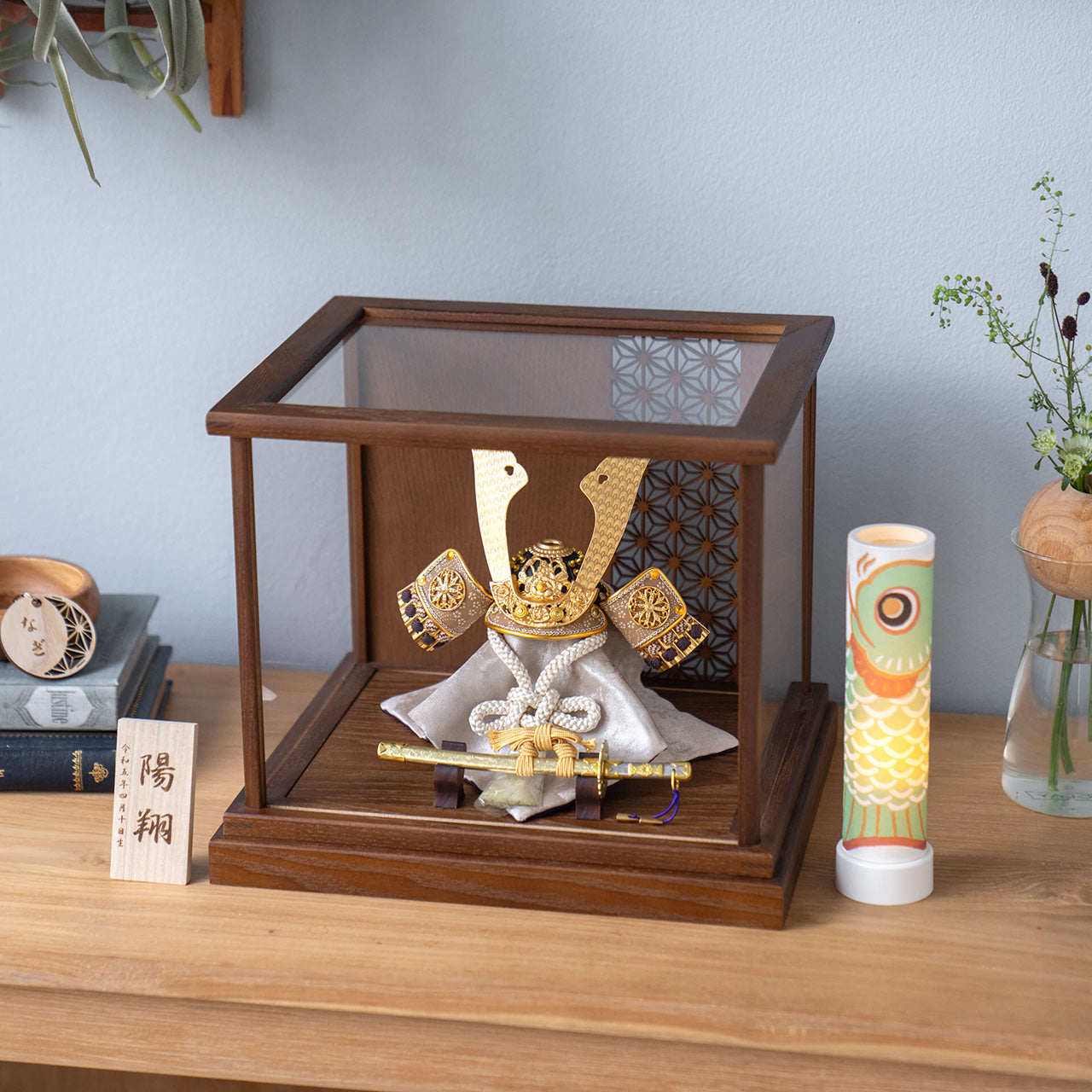 ことの兜　りょう　麻の葉　和ケース　B