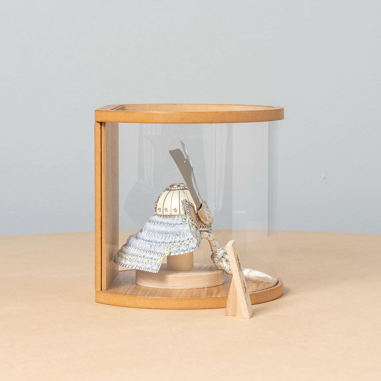 ことのオリジナル兜　そら　円柱ケース　ナチュラル