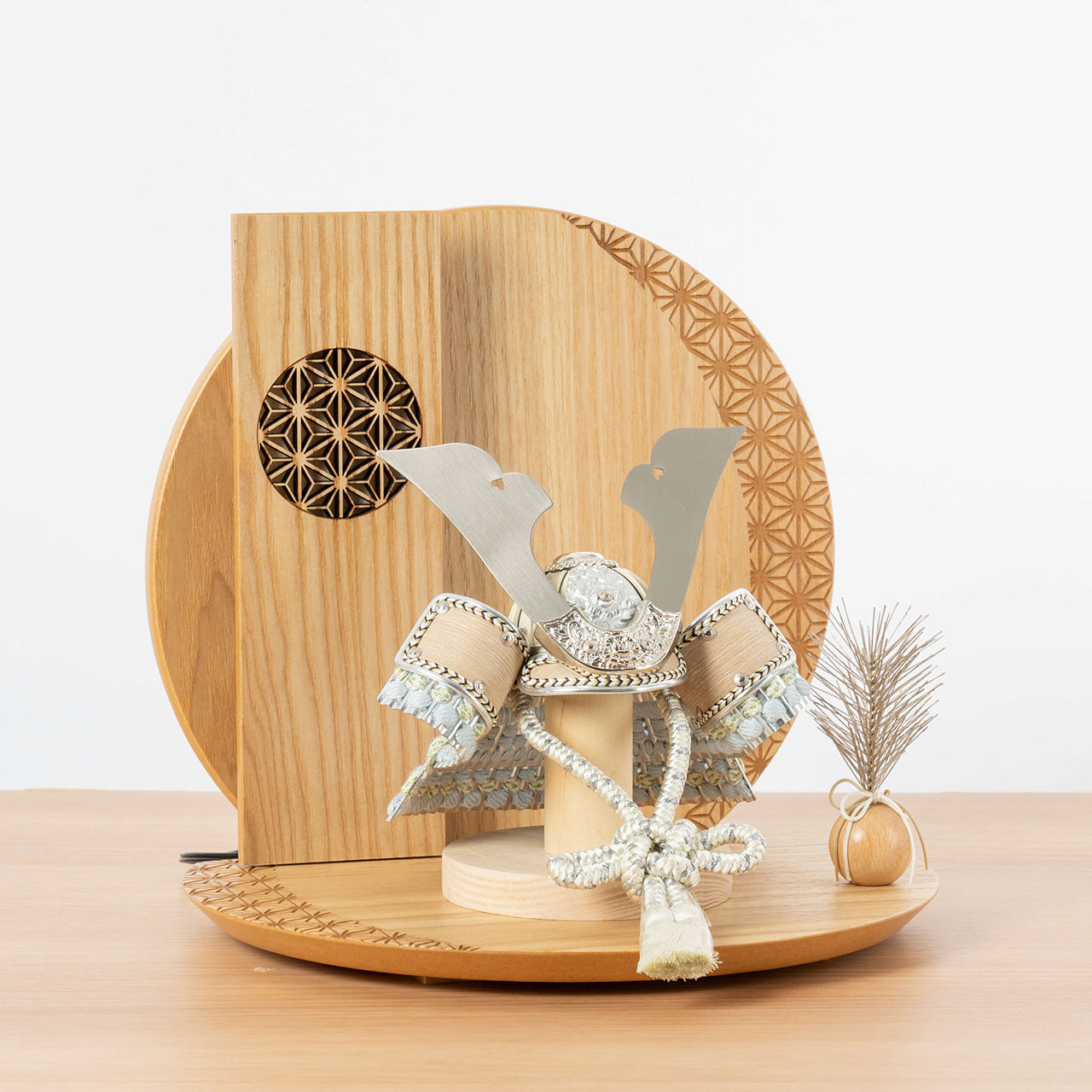 ことのオリジナル兜　そら　灯円麻の葉衝立N