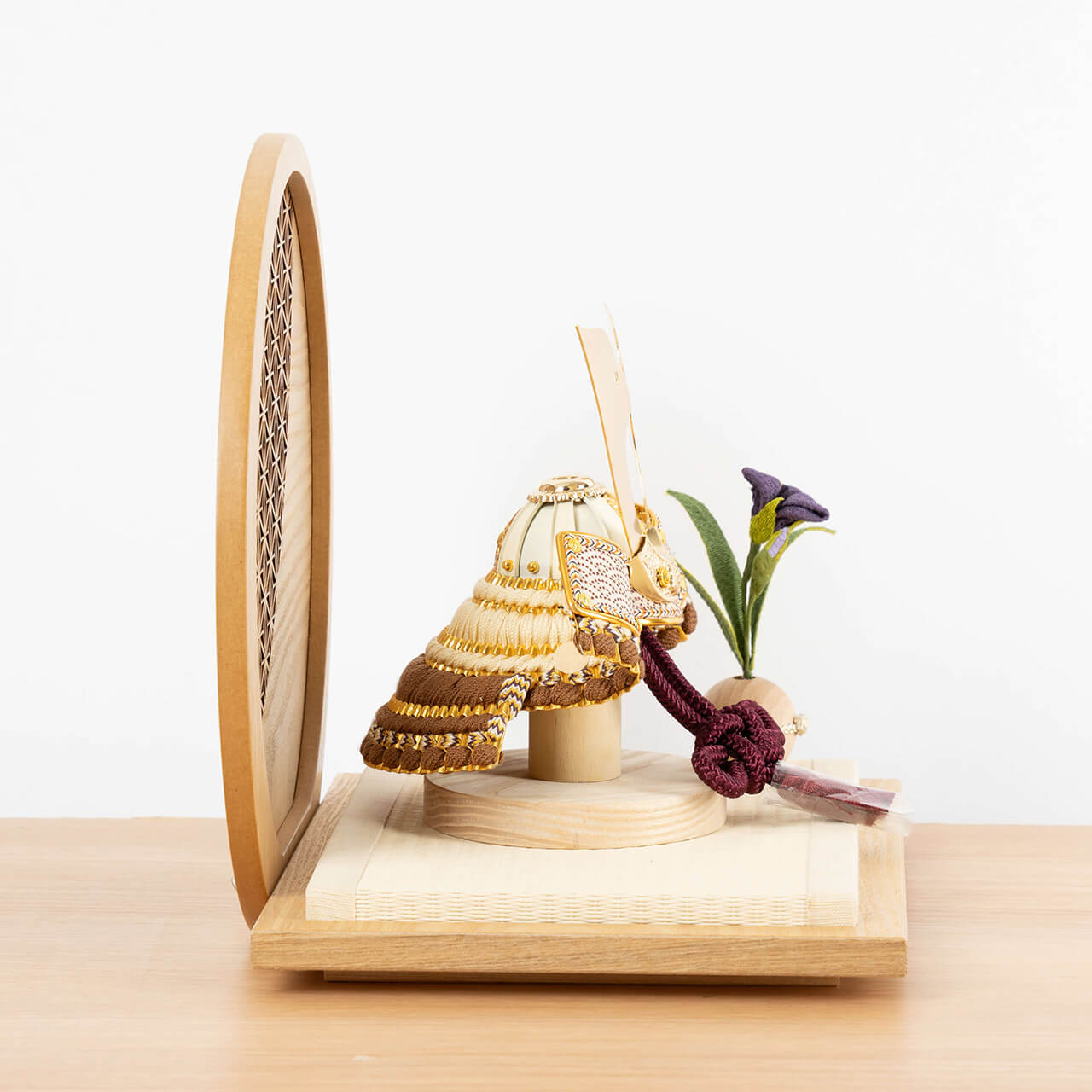 ことの兜　しん　麻の葉　円形N衝立