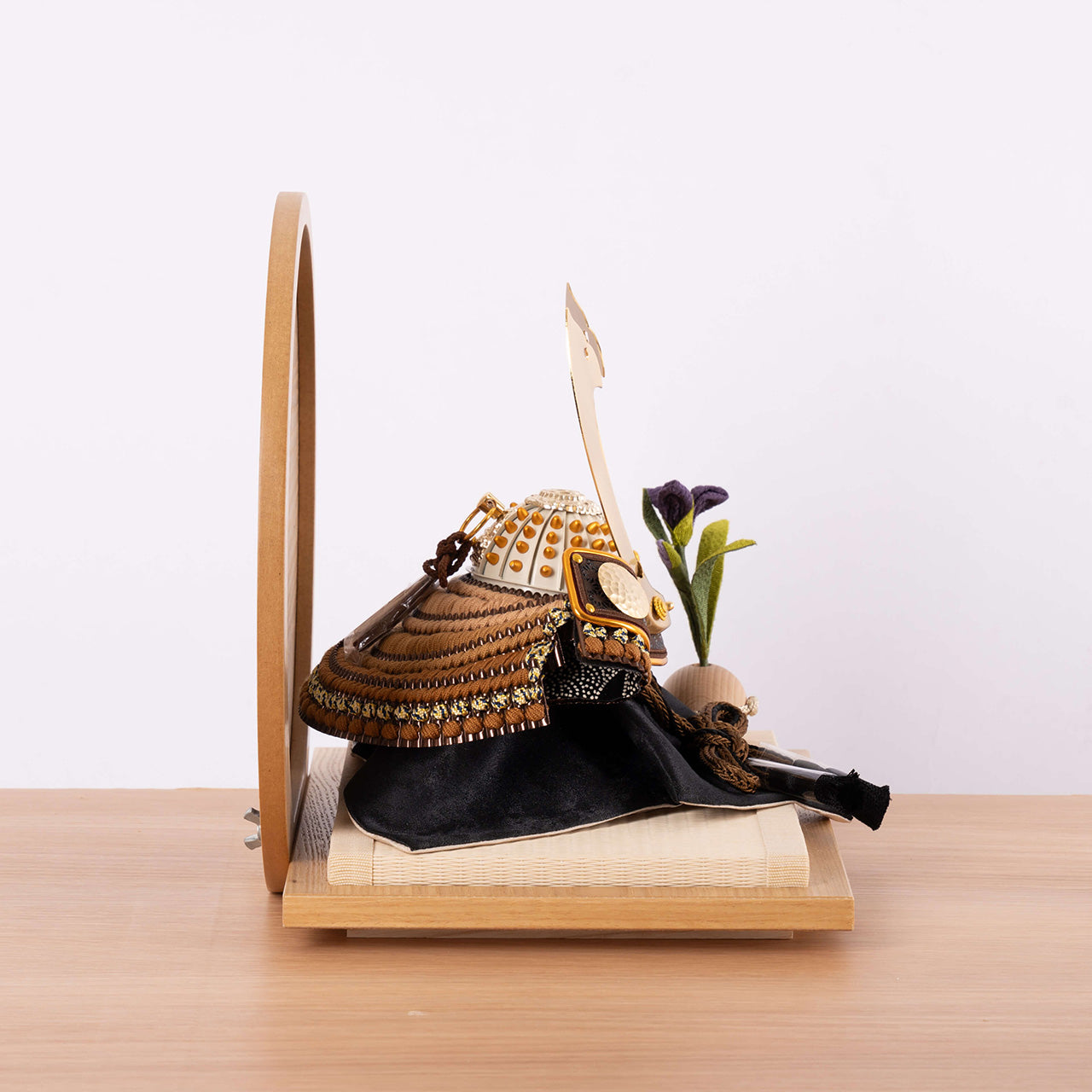 ことの兜　たつき　麻の葉　円形N衝立