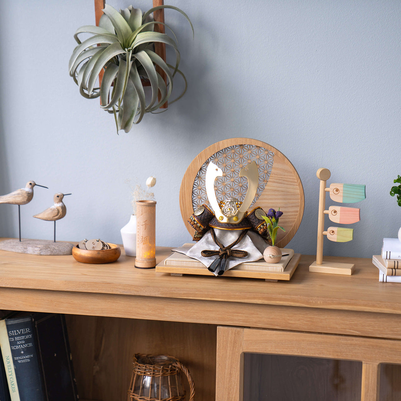 ことの兜　たつき　麻の葉　円形N衝立