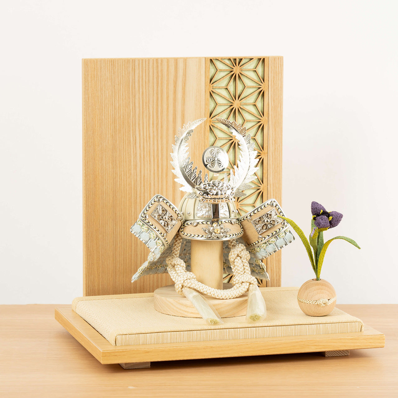 ことのオリジナル兜　徳川家康　麻の葉　N衝立