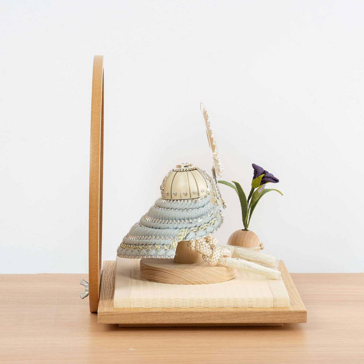 ことのオリジナル兜　徳川家康　青海波　円形N衝立