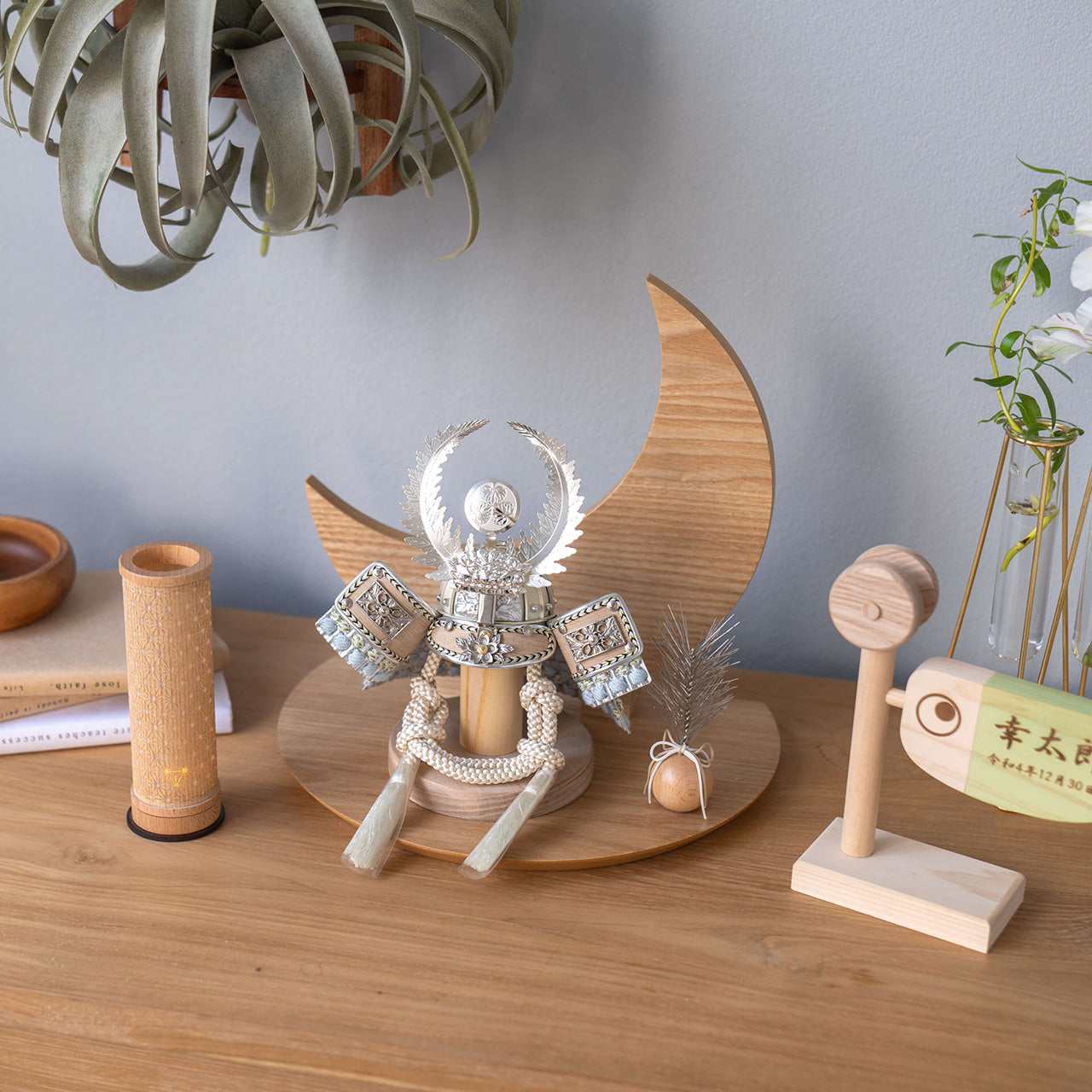 ことのオリジナル兜　徳川家康　三日月　ナチュラル