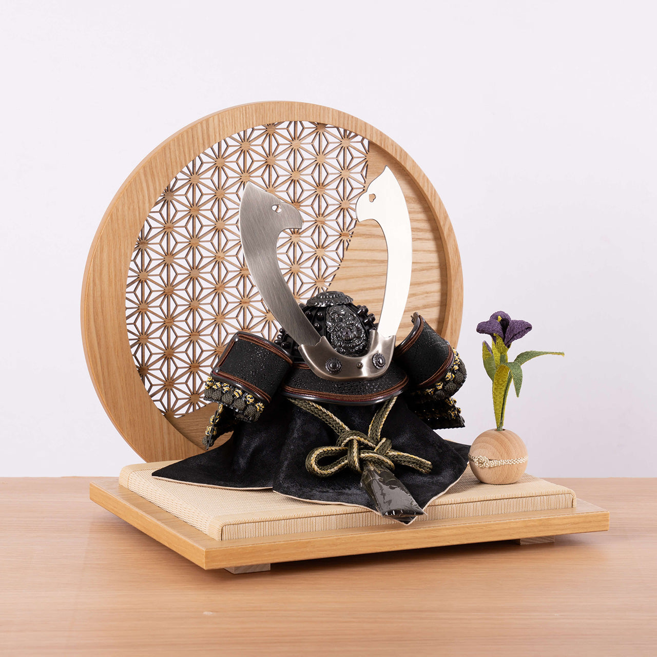 ことの兜　とも　麻の葉　円形N衝立