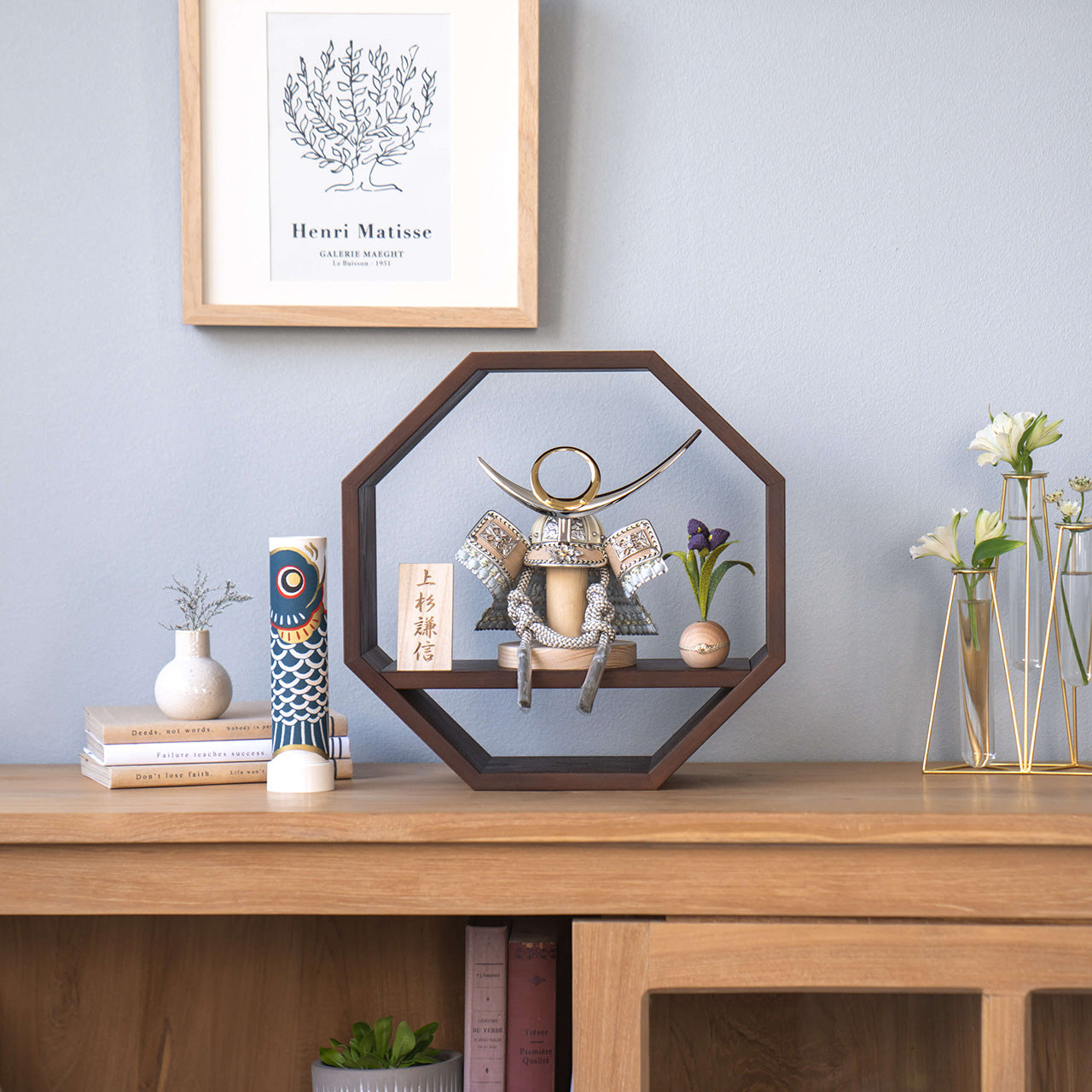 ことのオリジナル兜　上杉謙信　八角　ブラウン